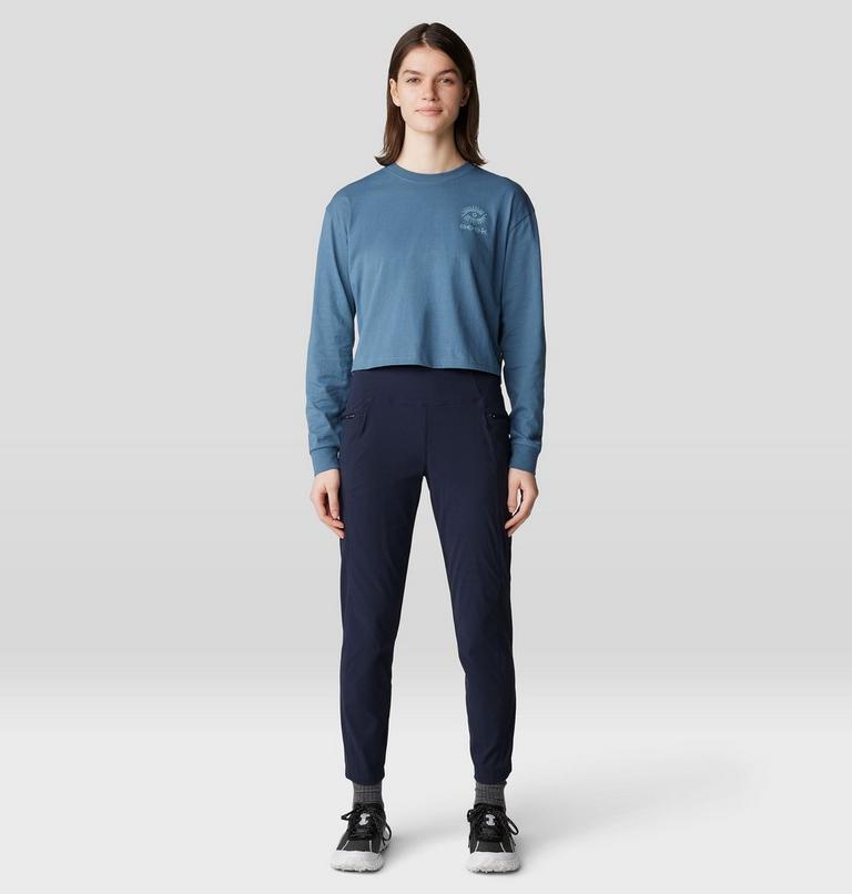 Women's Seek Long Sleeve, Color: Adriatic Blue, image 8