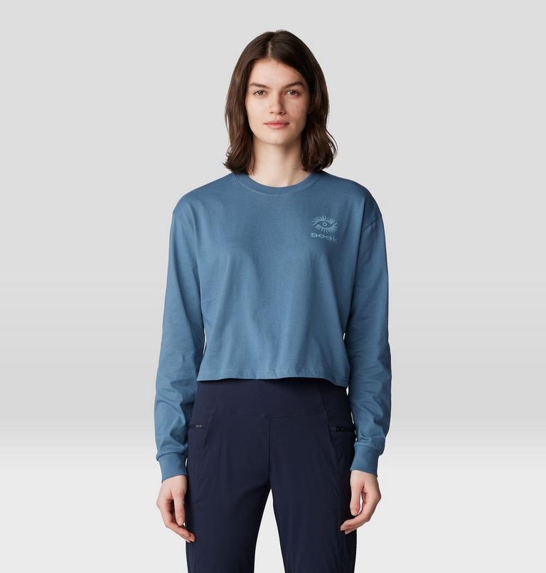 Women's Seek Long Sleeve, Color: Adriatic Blue, image 1