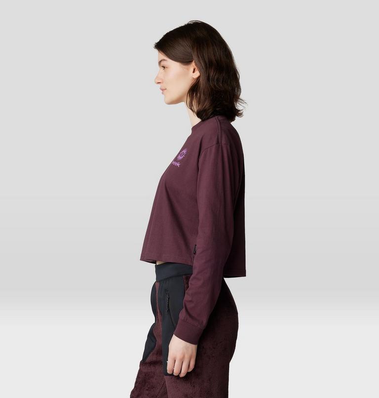 Women's Seek Long Sleeve, Color: Blackberry, image 3