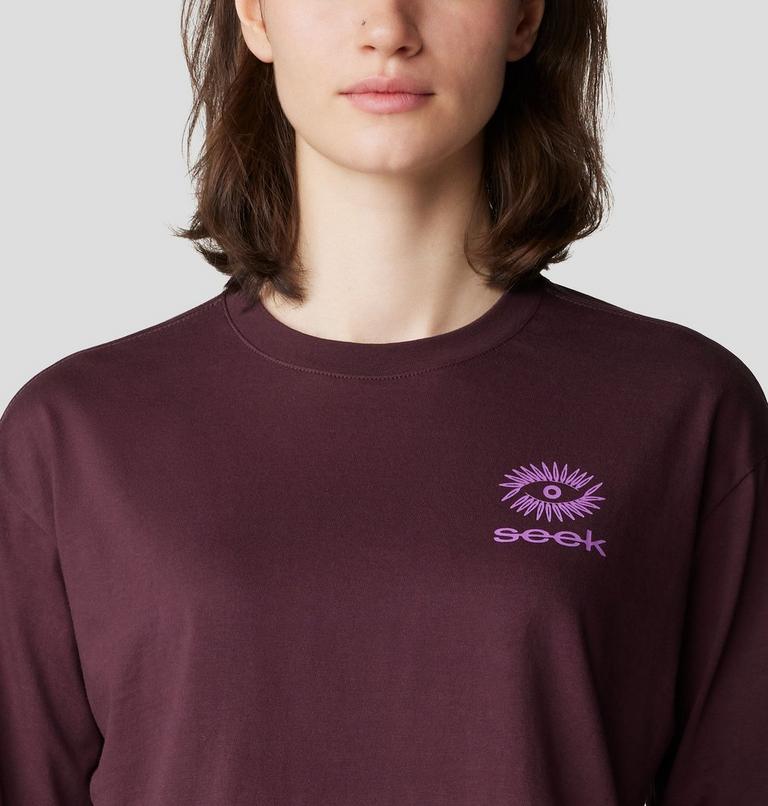 Women's Seek Long Sleeve, Color: Blackberry, image 4