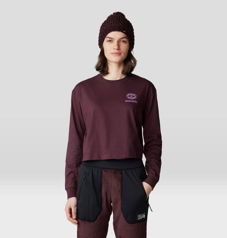 Women's Seek Long Sleeve, Color: Blackberry, image 6