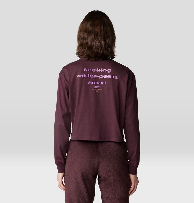 Women's Seek Long Sleeve, Color: Blackberry, image 2