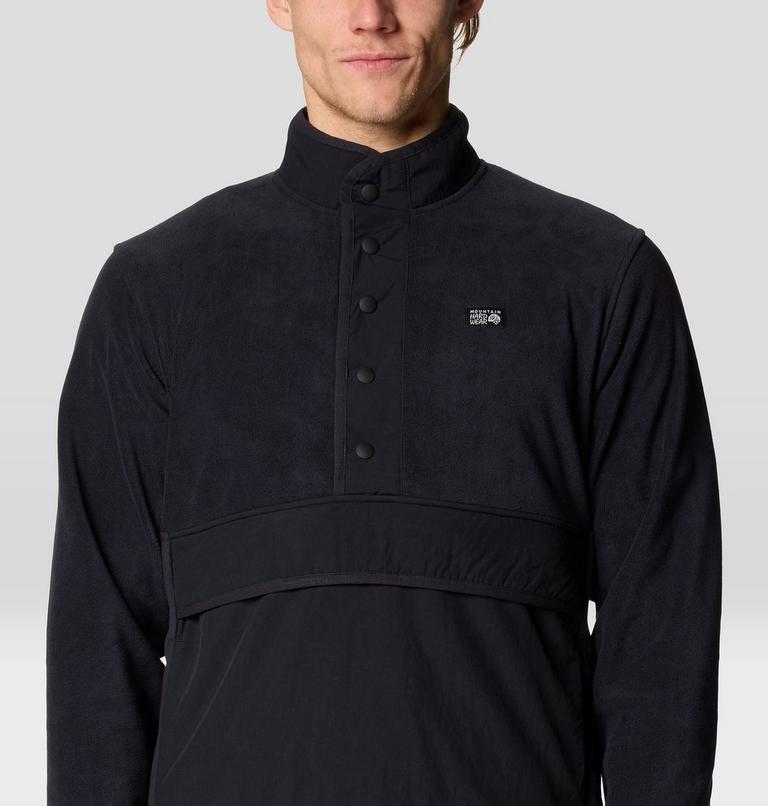 Homme Microchill Snap Pullover, Color: Black, image 5