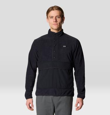 Men's Microchill Snap Pullover, Color: Black, image 9