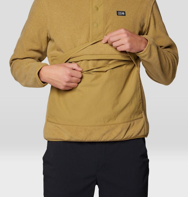 Men's Microchill Snap Pullover, Color: Grassland Heather, image 5