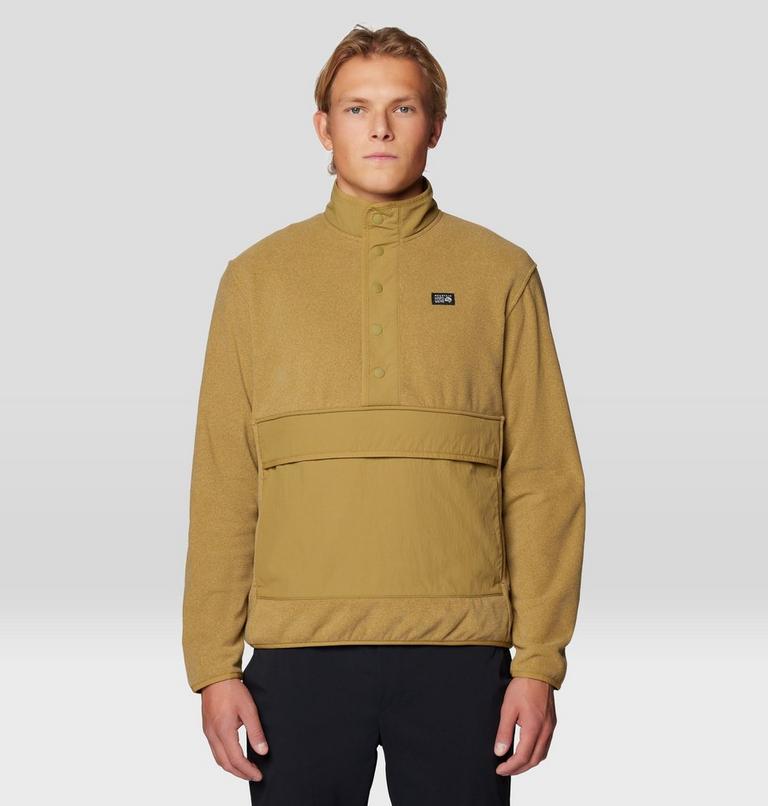 Men's Microchill Snap Pullover, Color: Grassland Heather, image 1