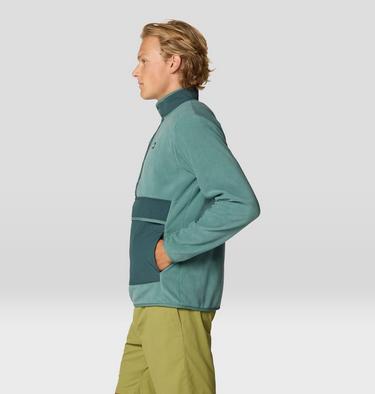 Men's Microchill Snap Pullover, Color: Blue Pine, image 3