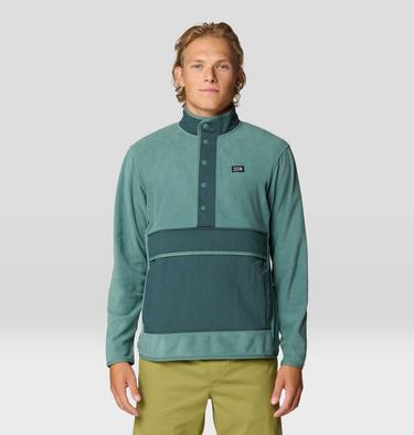Men's Microchill Snap Pullover, Color: Blue Pine, image 1