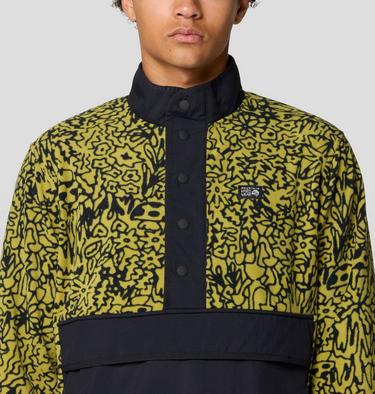 Men's Microchill Snap Pullover, Color: Moon Moss Forager XL Print, image 12
