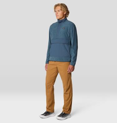 Men's Microchill Snap Pullover, Color: Moon Blue Heather, image 6