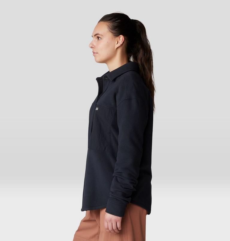 Women's Microchill Shirt, Color: Black, image 3