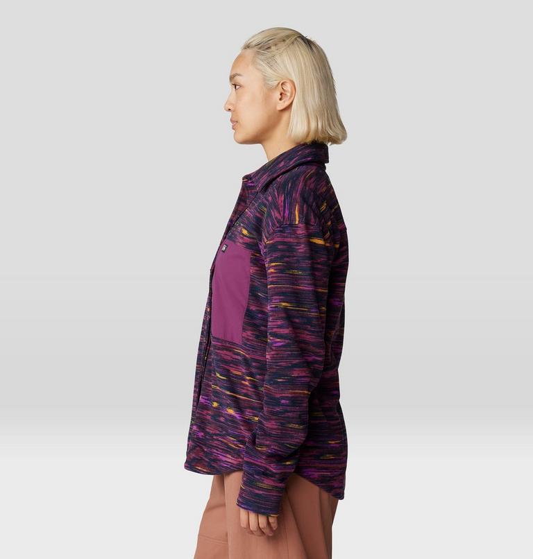 Chemise Microchill, Color: Blackberry Stria Print, image 3