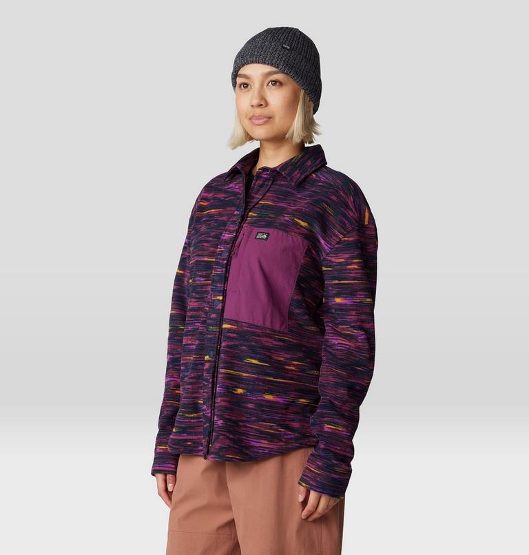 Chemise Microchill, Color: Blackberry Stria Print, image 5