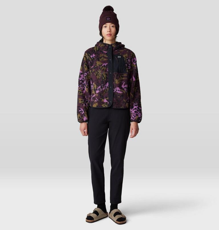En laine polaire Veste à pression HiCamp, Color: Blackberry Forests Floor Print, image 6