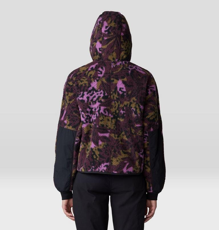 En laine polaire Veste à pression HiCamp, Color: Blackberry Forests Floor Print, image 2