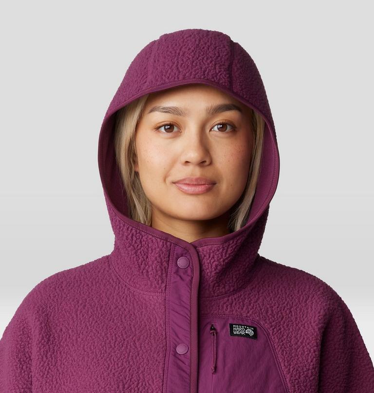 Women's HiCamp Fleece Snap Front Jacket, Color: Sugar Plum, image 4