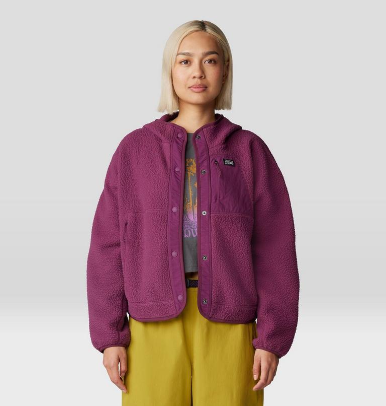 Women's HiCamp Fleece Snap Front Jacket, Color: Sugar Plum, image 5