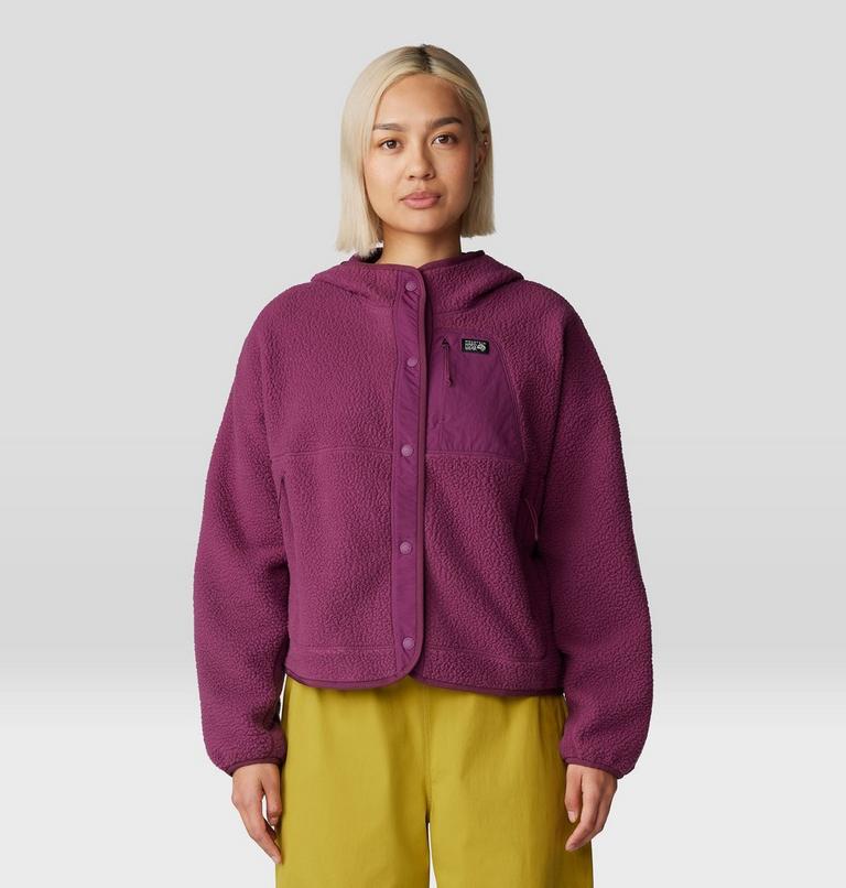 Women's HiCamp Fleece Snap Front Jacket, Color: Sugar Plum, image 1