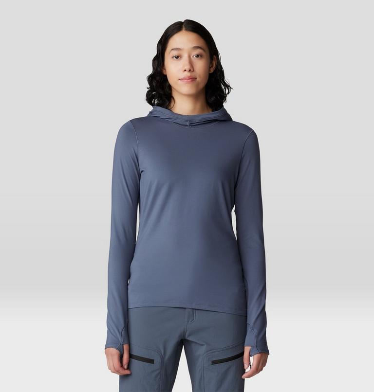 Women's Butter Up Hoody, Color: Blue Slate, image 6