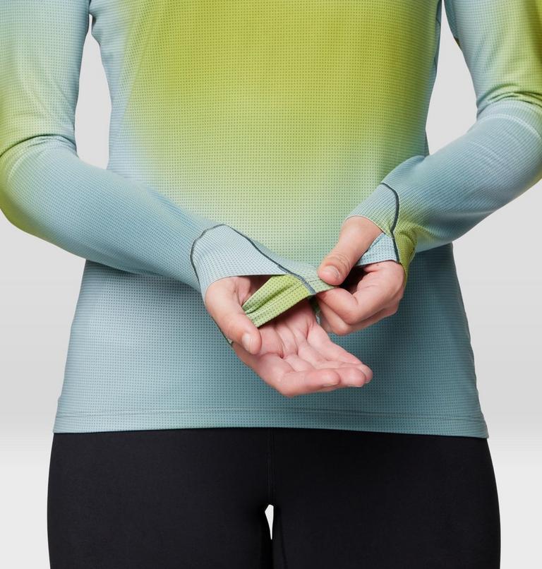 Women's Butter Up Hoody, Color: Blue Sage Multi Ombre Print, image 7