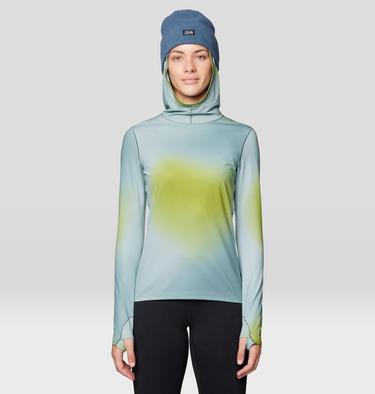 Women's Butter Up Hoody, Color: Blue Sage Multi Ombre Print, image 3