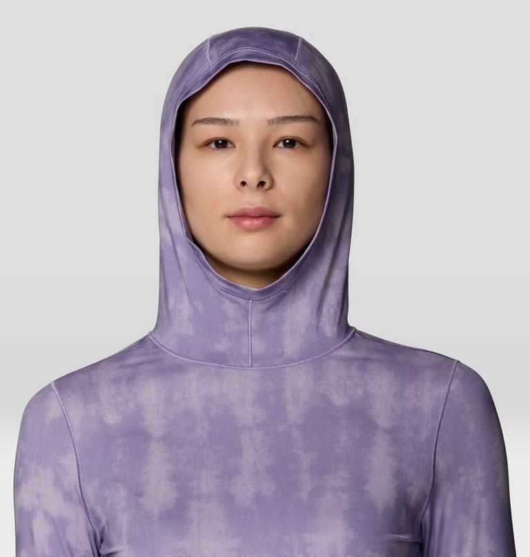 Women's Butter Up Hoody, Color: Violet Stone Shadowdye XS Print, image 5