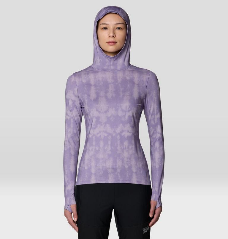 Women's Butter Up Hoody, Color: Violet Stone Shadowdye XS Print, image 1