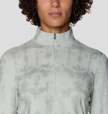 Women's Butter Up Half Zip, Color: Gamma Grey Shadowdye XS Print, image 12
