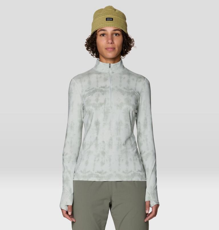 Women's Butter Up Half Zip, Color: Gamma Grey Shadowdye XS Print, image 1