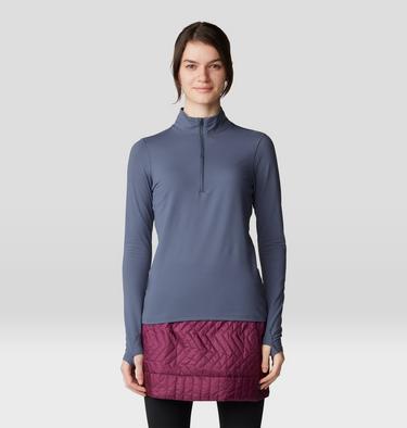 Women's Butter Up Half Zip, Color: Blue Slate, image 9