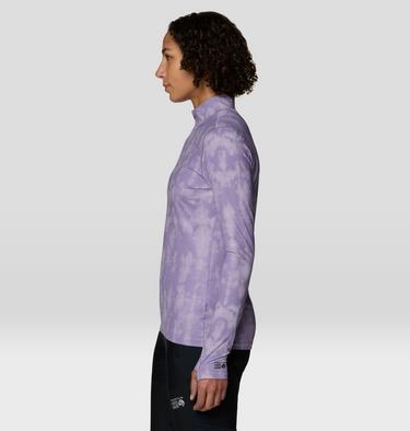 Women's Butter Up Half Zip, Color: Violet Stone Shadowdye XS Print, image 7