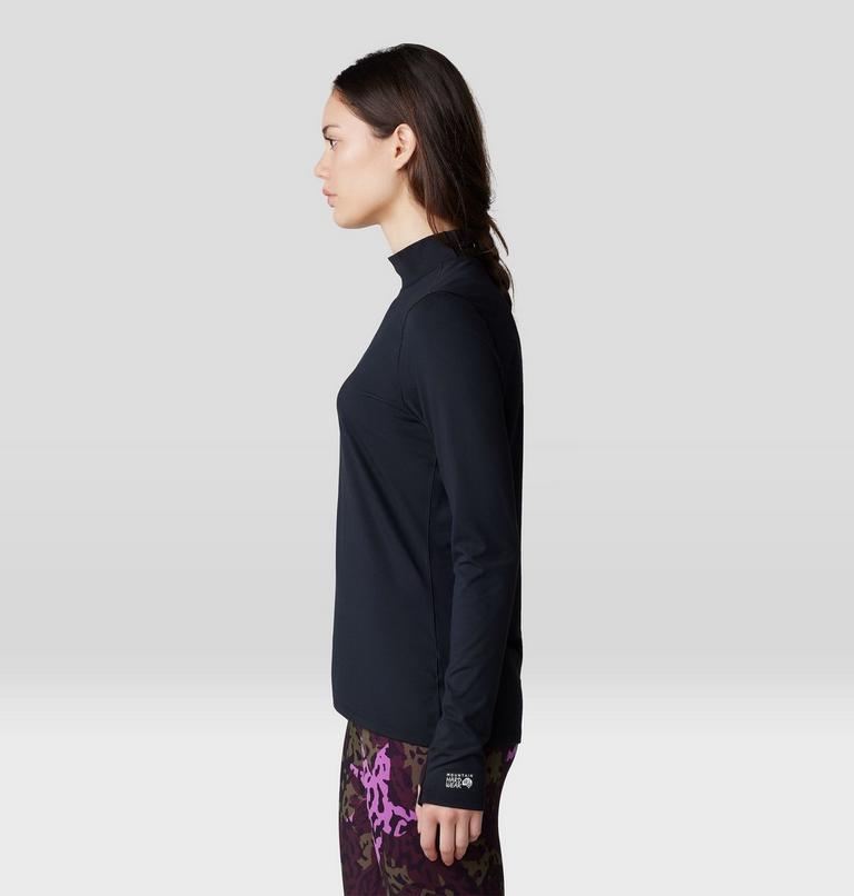 Women's Butter Up Mockneck, Color: Black, image 3