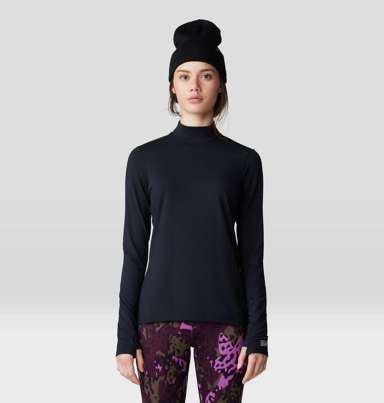 Women's Butter Up Mockneck, Color: Black, image 1