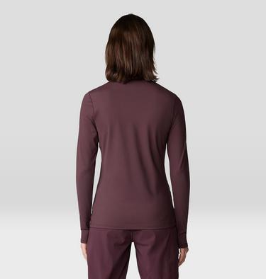 Women's Butter Up Mockneck, Color: Blackberry, image 2