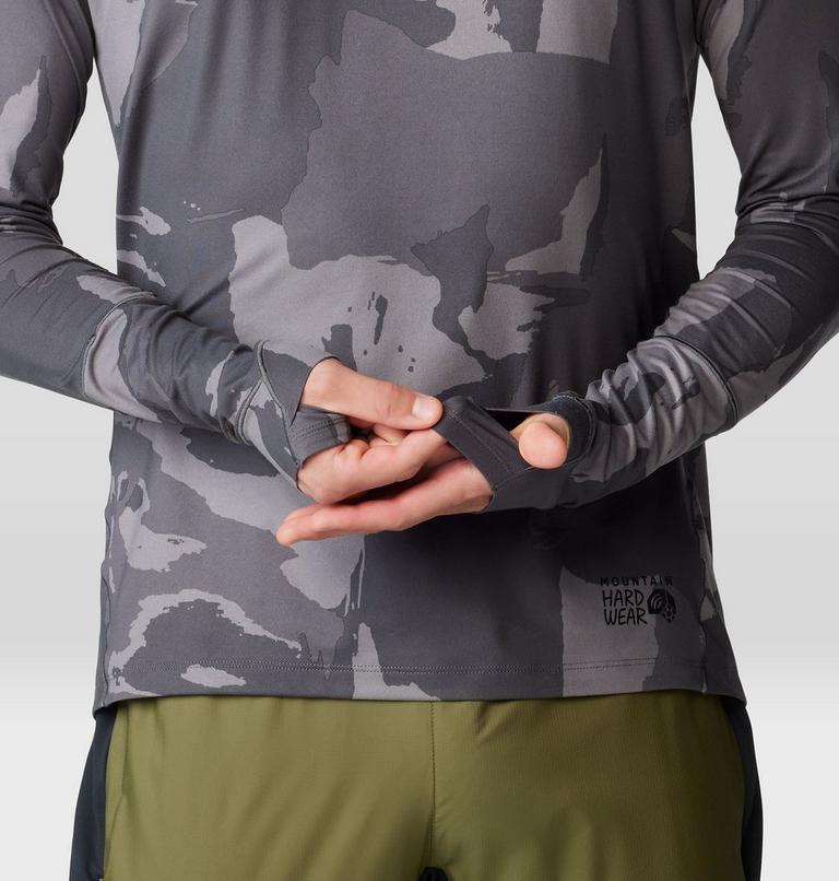 Men's Butter Up Long Sleeve Hoody, Color: Volcanic Snowdrifts Print, image 5