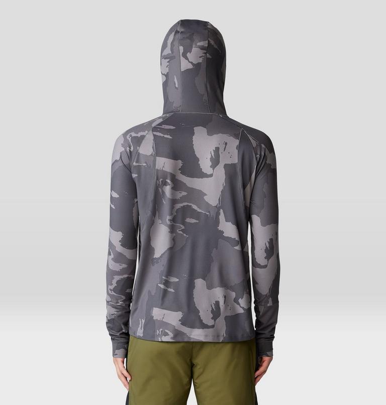 Men's Butter Up Long Sleeve Hoody, Color: Volcanic Snowdrifts Print, image 2
