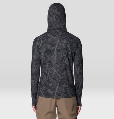 Men's Butter Up Long Sleeve Hoody, Color: Shark Treecover Print, image 14