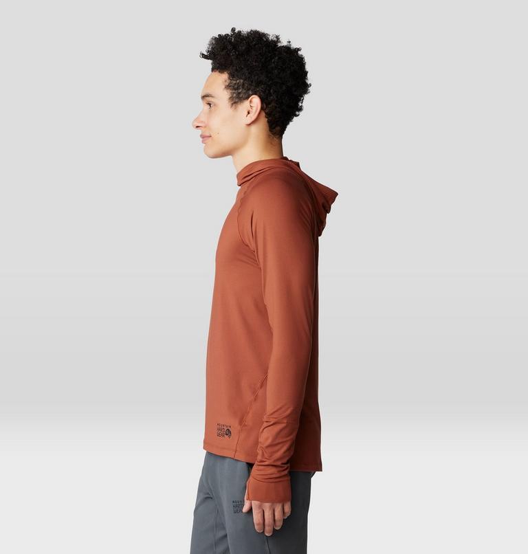 Men's Butter Up Long Sleeve Hoody, Color: Iron Oxide, image 3