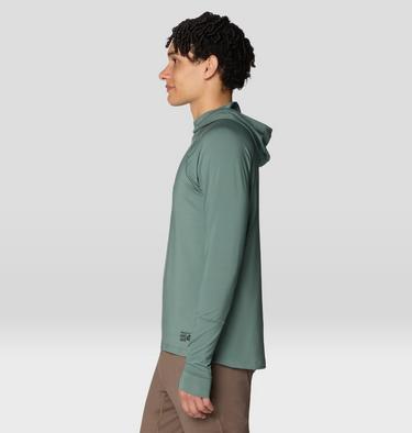 Men's Butter Up Long Sleeve Hoody, Color: Thunderhead Grey, image 7