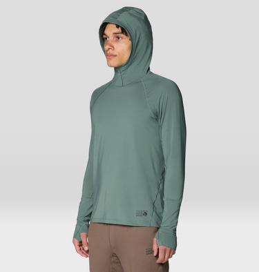 Men's Butter Up Long Sleeve Hoody, Color: Thunderhead Grey, image 8