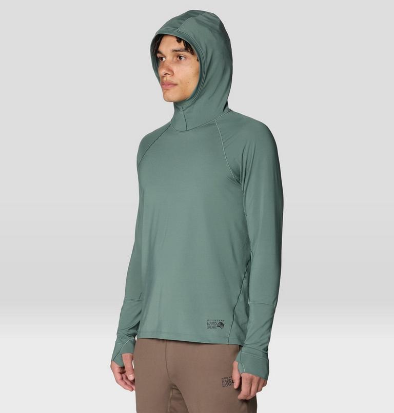 Men's Butter Up Long Sleeve Hoody, Color: Thunderhead Grey, image 4
