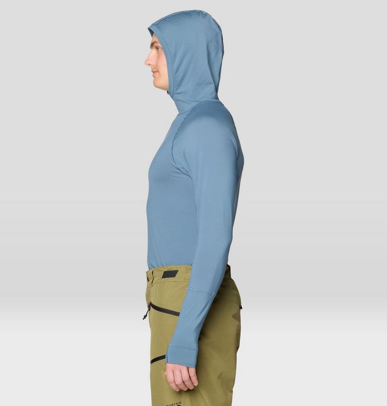 Men's Butter Up Long Sleeve Hoody, Color: Adriatic Blue, image 3
