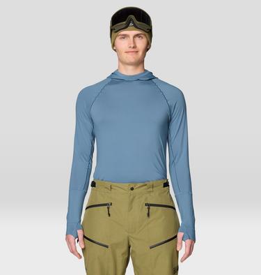 Men's Butter Up Long Sleeve Hoody, Color: Adriatic Blue, image 8