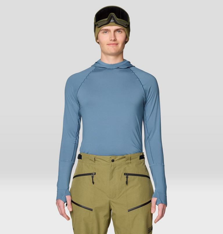 Men's Butter Up Long Sleeve Hoody, Color: Adriatic Blue, image 4