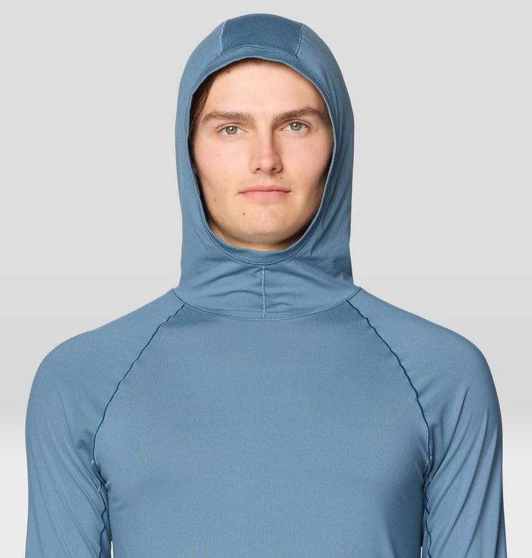 Men's Butter Up Long Sleeve Hoody, Color: Adriatic Blue, image 5