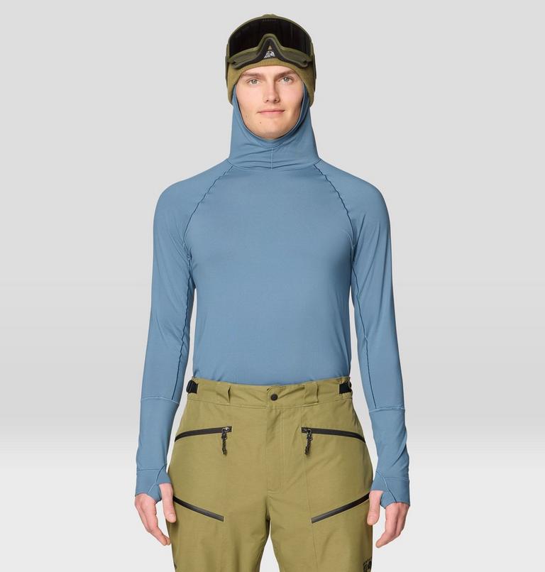 Men's Butter Up Long Sleeve Hoody, Color: Adriatic Blue, image 1