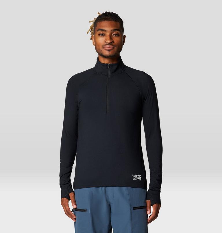 Homme Butter Up Manches longues Half Zip, Color: Black, image 1