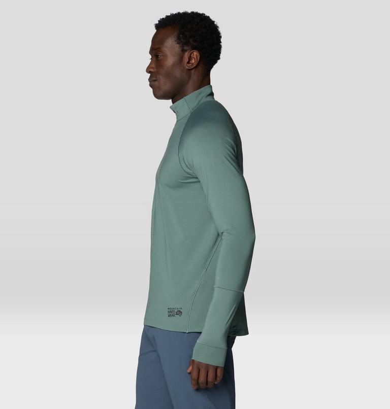 Men's Butter Up Long Sleeve Half Zip, Color: Thunderhead Grey, image 3