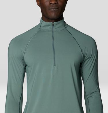 Men's Butter Up Long Sleeve Half Zip, Color: Thunderhead Grey, image 8