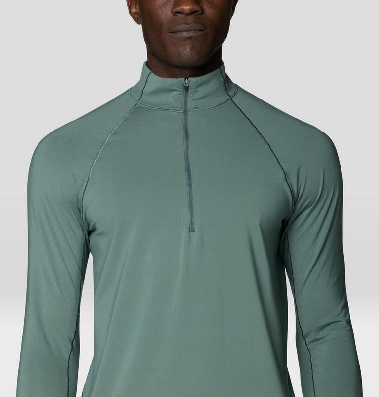 Men's Butter Up Long Sleeve Half Zip, Color: Thunderhead Grey, image 4